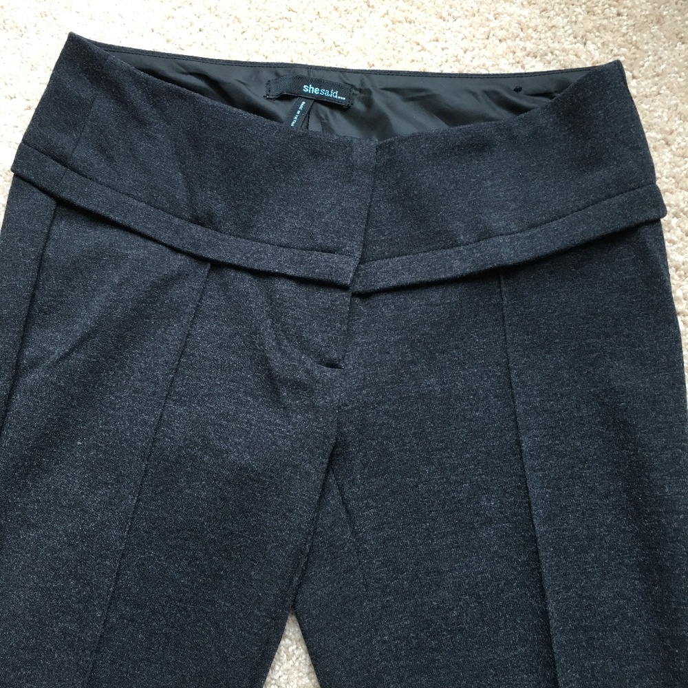 Dark Grey Straight Leg Pants